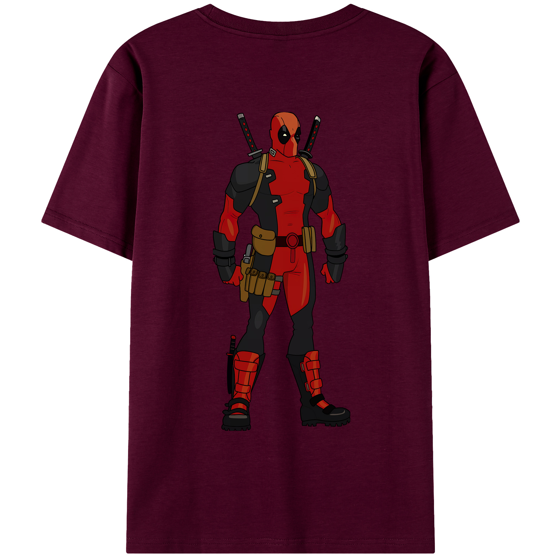（画像用） Deadpool デッドプール レディース半袖Tシャツ(バックプリント)